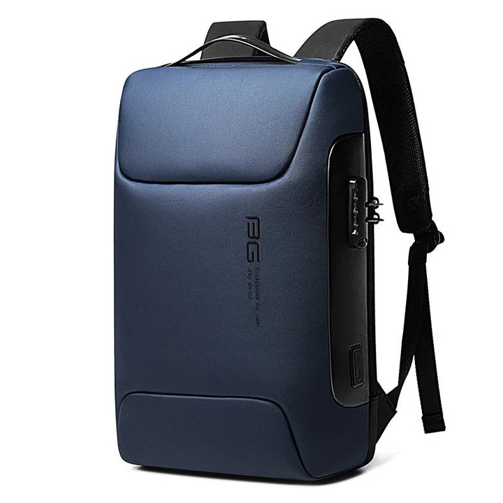 Mochila acolchada e impermeable para portátil 15.6", con sistema antirrobo para viajes seguros y confortables.