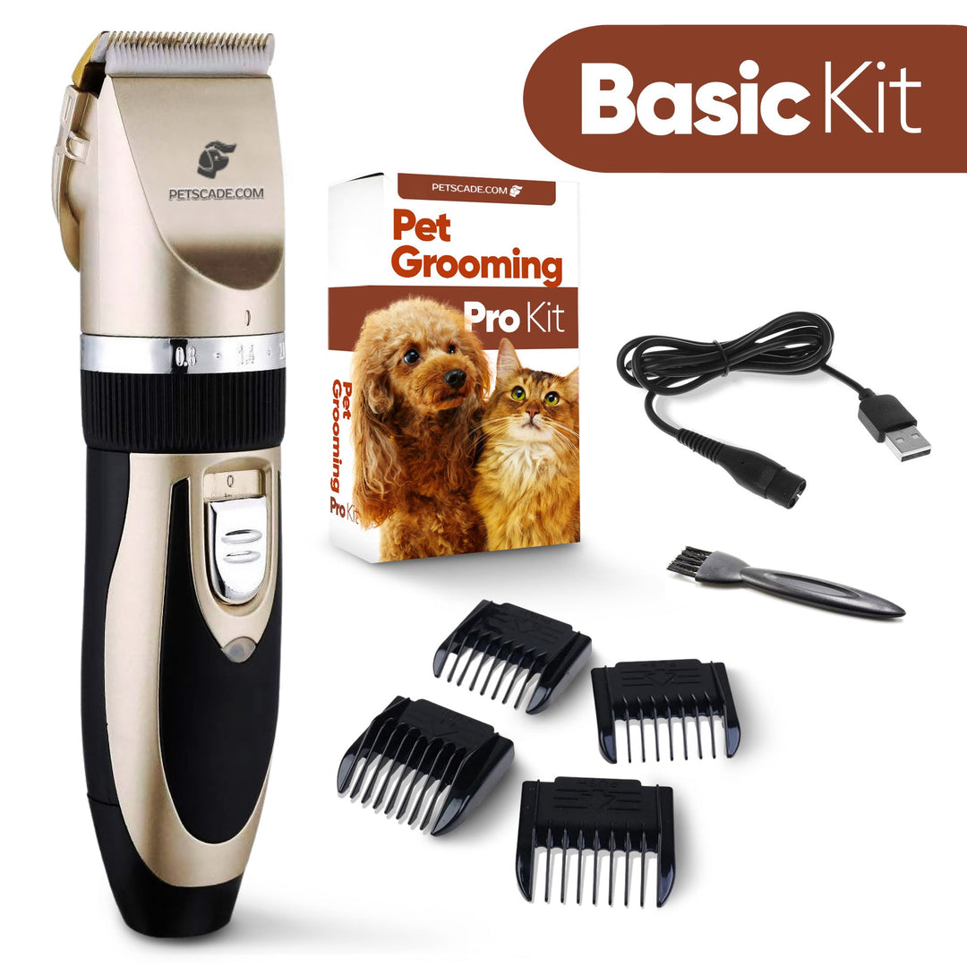 Afeitadora silenciosa para perros y gatos, con cuchilla cerámica, ideal para peluquería canina y felina.