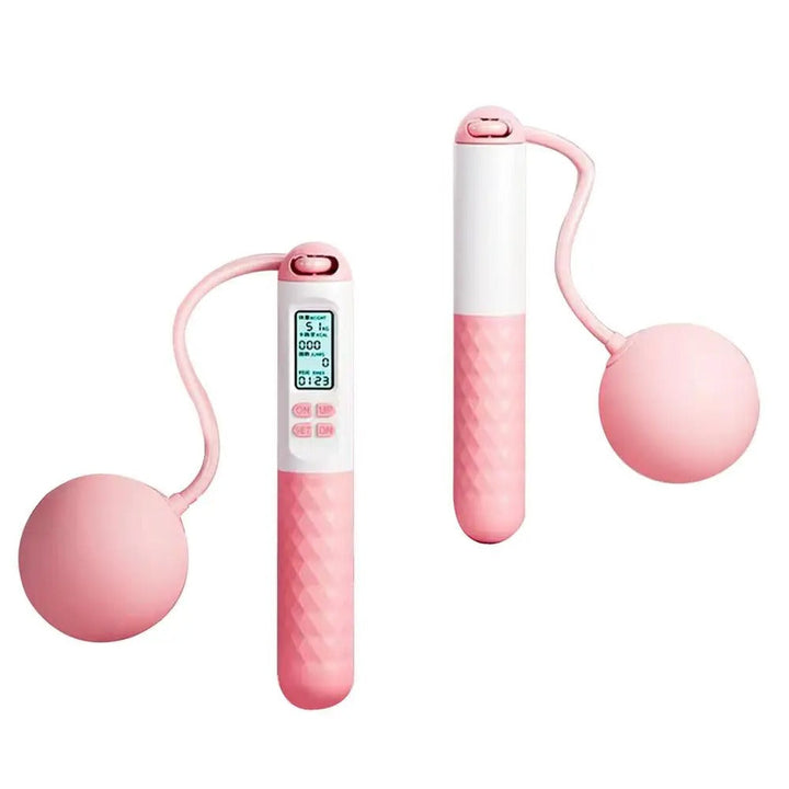 Comba inalámbrica para fitness, con peso y contador, perfecta para entrenar en casa o la oficina.