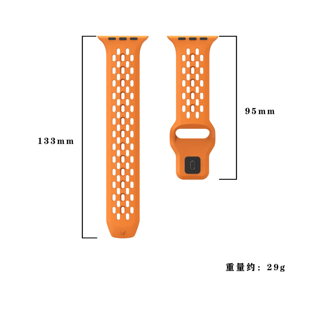 Correa de caucho FKM para reloj inteligente, diseño ergonómico y transpirable. Gran accesorio deportivo.