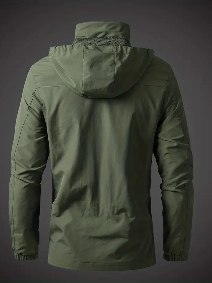 Chaqueta casual de hombre, ligera e impermeable, perfecta para otoño. Estilo moderno.