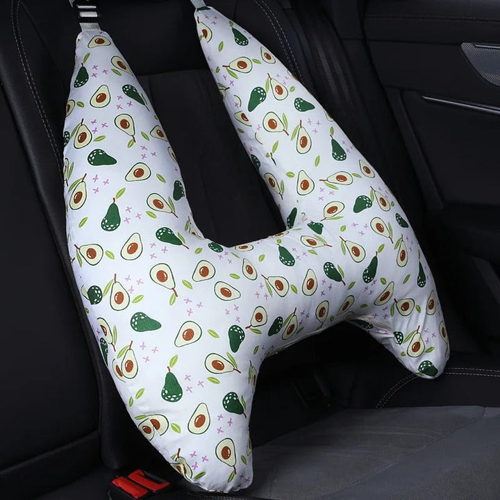Almohada cervical lavable. Accesorio de viaje para niños y adultos, ideal para coche, tren, avión.
