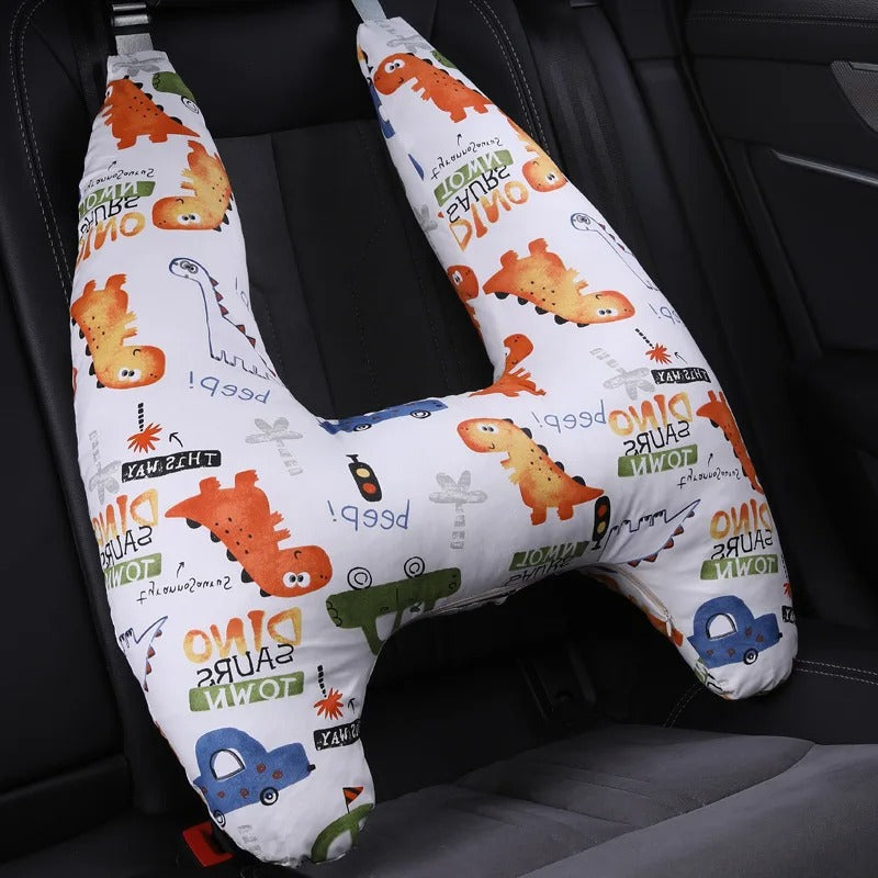 Confort superior en viajes: almohada universal para cuello de adultos y niños. Lavable y práctica.
