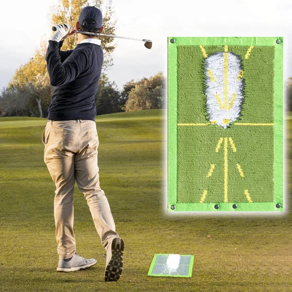 Alfombrilla de entrenamiento de golf para detección de swing, ideal para mejorar tu técnica y golpe.