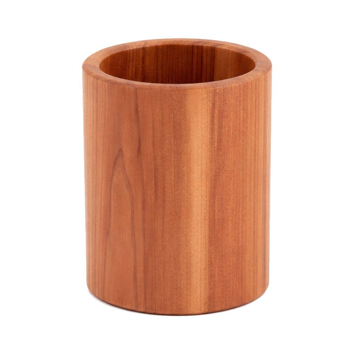 Portabolígrafos de cedro natural, organizador de escritorio elegante para oficina, ideal para lápices y bolígrafos.