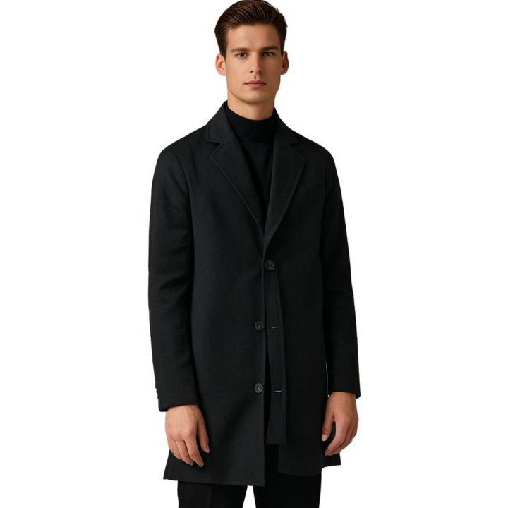 Abrigo largo de hombre, corte clásico y elegante. Gabardina de moda masculina para invierno, disponible en varios colores.