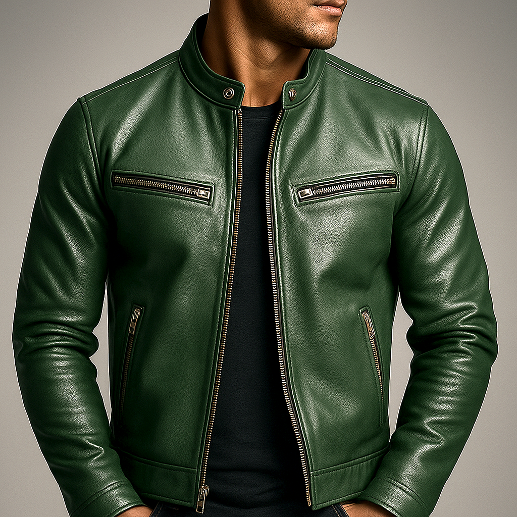 Chaqueta vintage para hombre, estilo atemporal casual urbano. Perfecta para otoño y primavera.