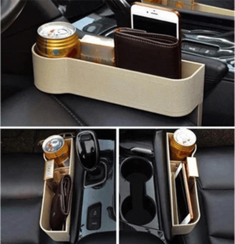 Portavasos doble para coche y organizador de monedas, perfecto para viajes largos.