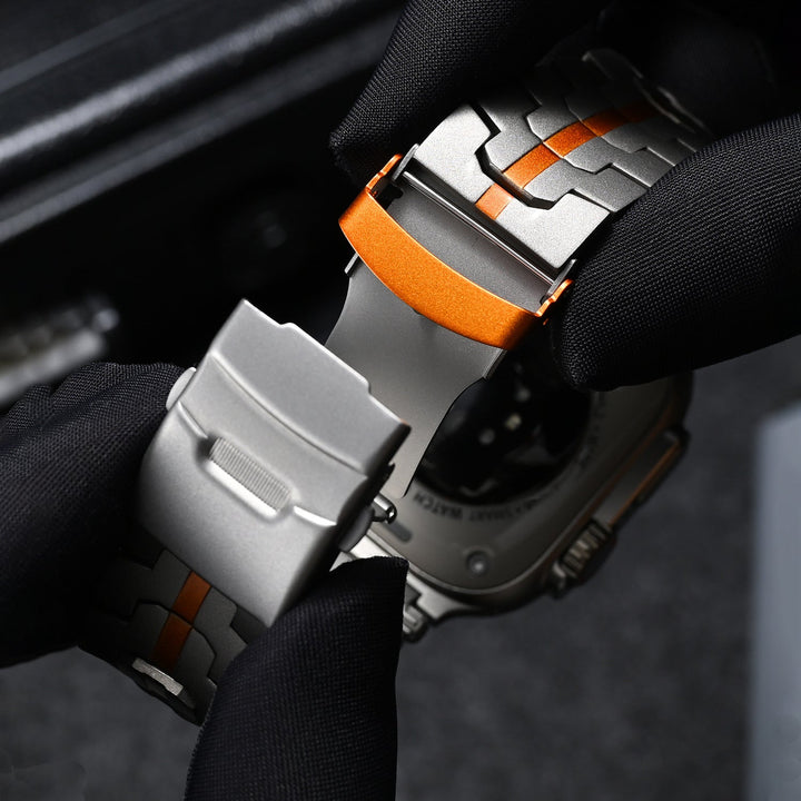 Correa metálica unisex para reloj inteligente, realza tu estilo diario. Acero resistente.
