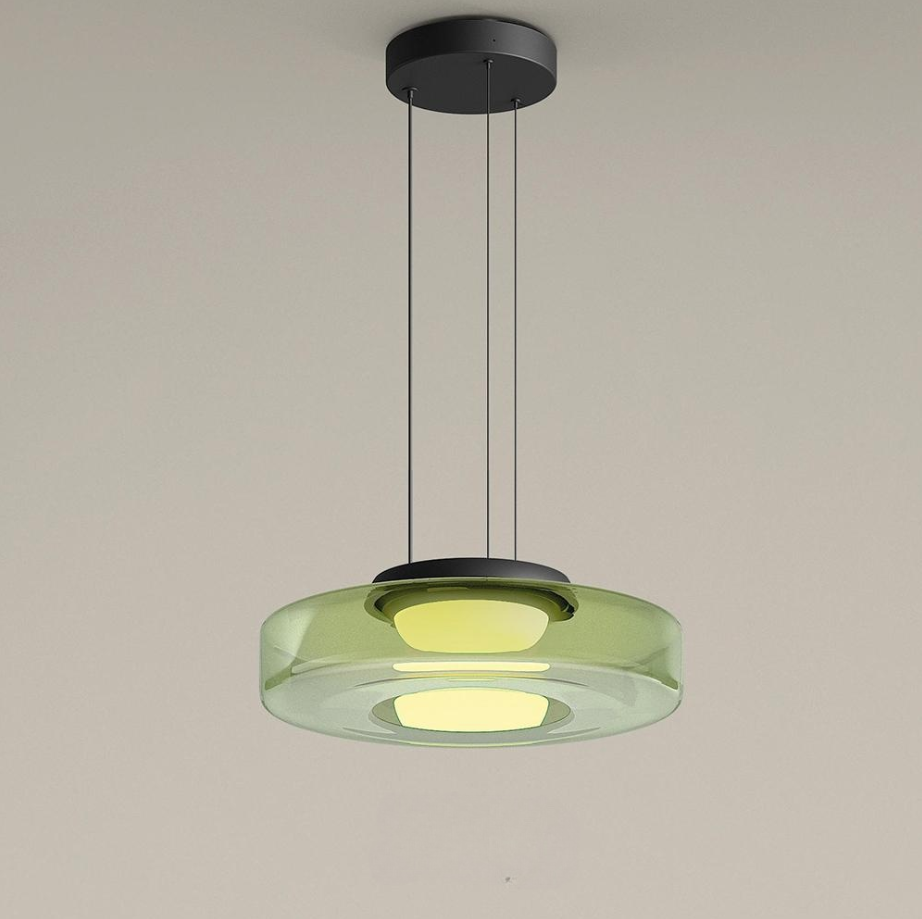 Lámpara colgante, diseño minimalista, con luz cálida para tu decoración nórdica.