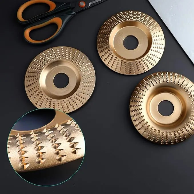 Discos para madera: tallado, lijado y corte con amoladora angular. Accesorios esenciales para carpinteros.