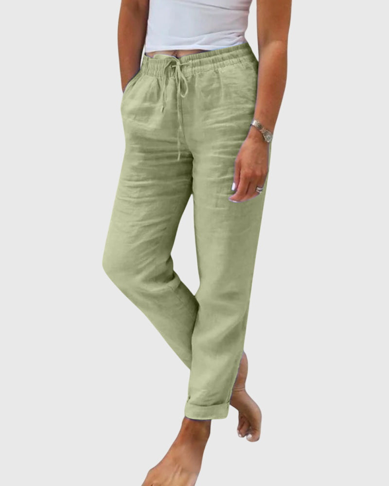 Pantalones de mujer elegantes y cómodos, ideales para un look casual de moda.