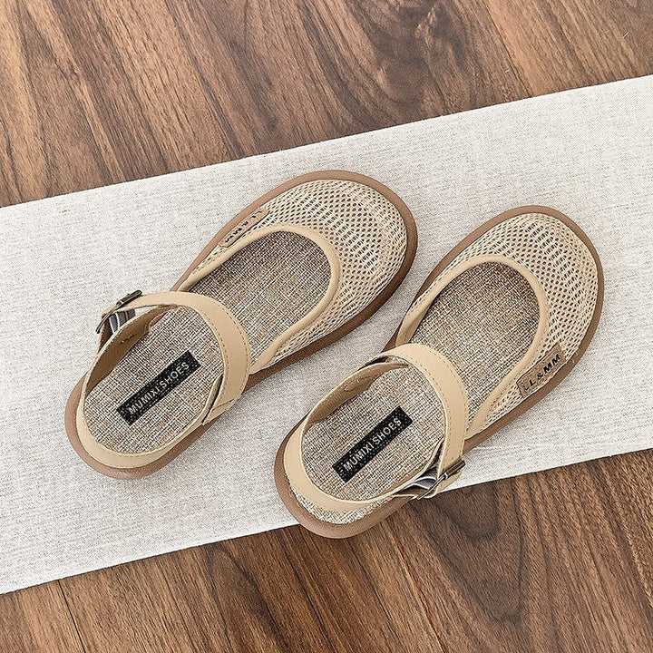 Sandalias de moda para mujer con punta cerrada, diseño transpirable y cierre ajustable para comodidad todo el día.