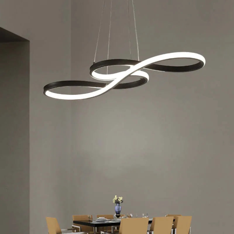 Lámpara colgante LED nórdica de diseño moderno para interiores, perfecta para decorar el hogar.