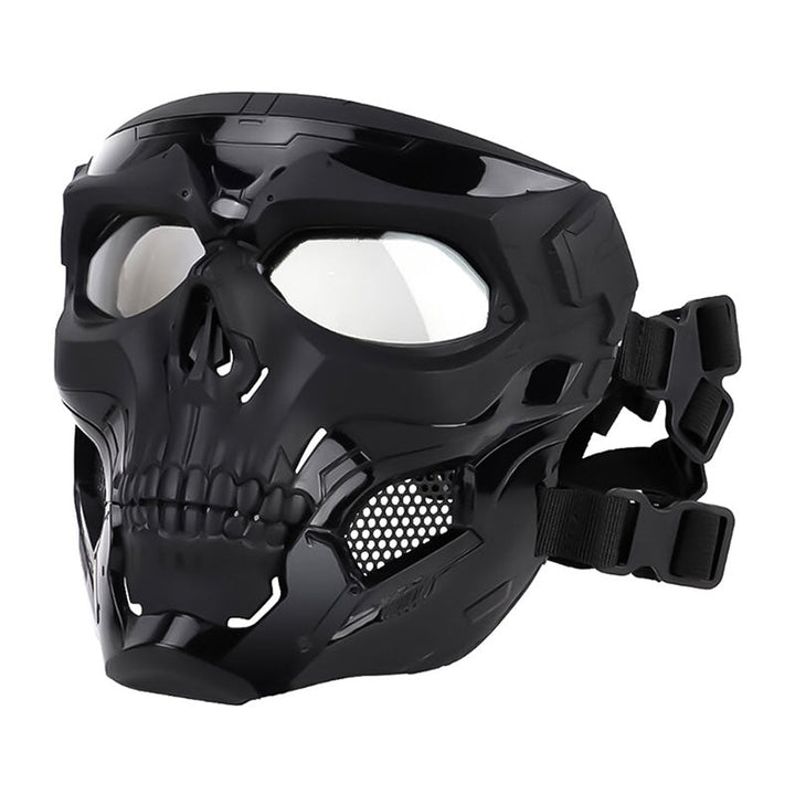 Máscara táctica unisex de cráneo fantasma para airsoft y paintball. Protección extrema y diseño militar.