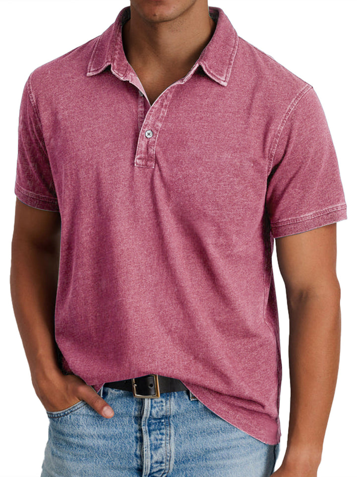 Polo elegante para hombre en color beige, moda masculina casual, confort y sofisticación.
