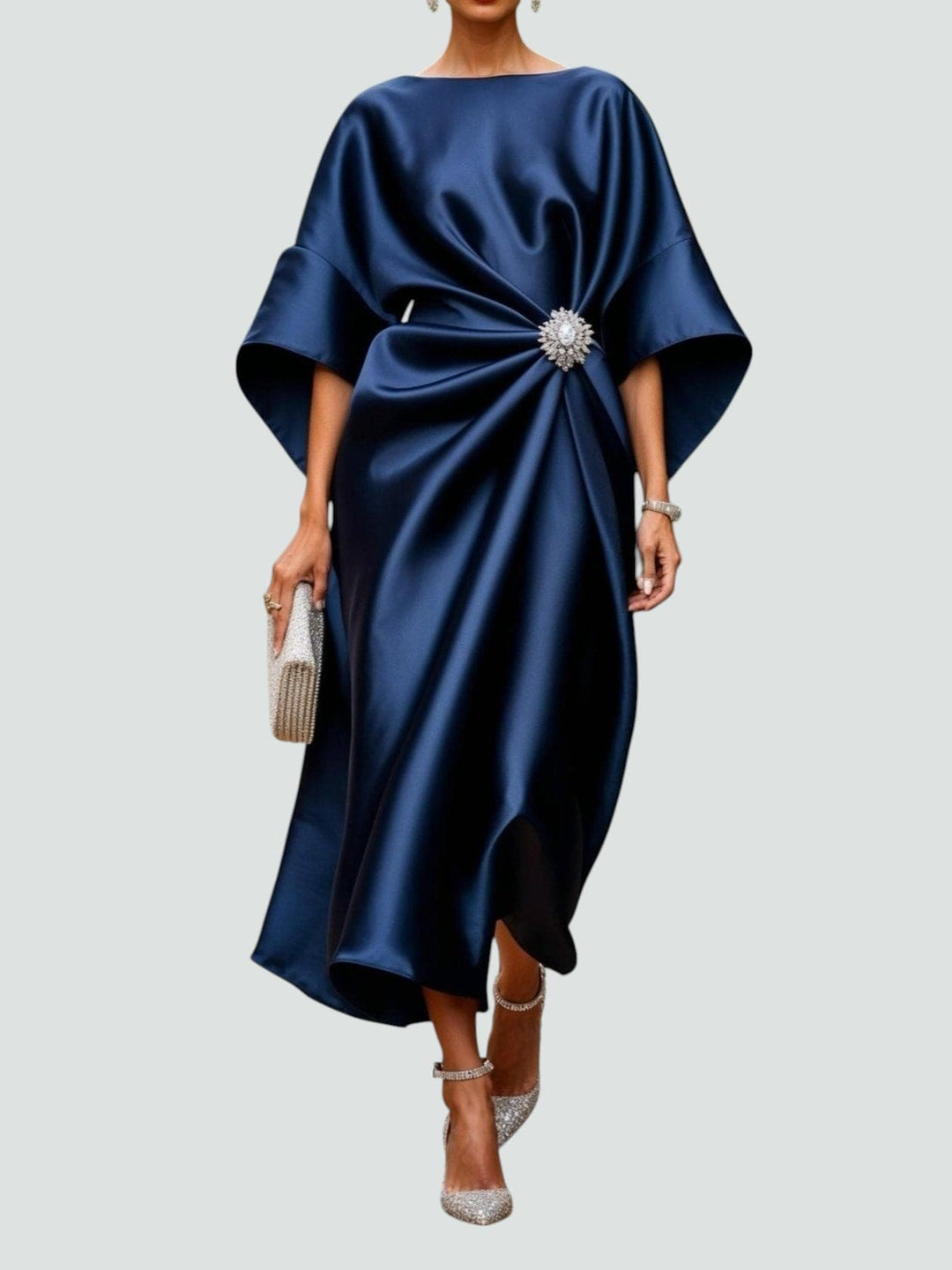 Vestido elegante de mujer, perfecto para fiesta o gala. Diseño sofisticado para invitada y celebraciones formales.