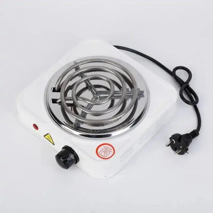 Cocina eléctrica portátil compacta de un solo quemador, ideal para espacios pequeños y cocina sin gas, ahorro energía.