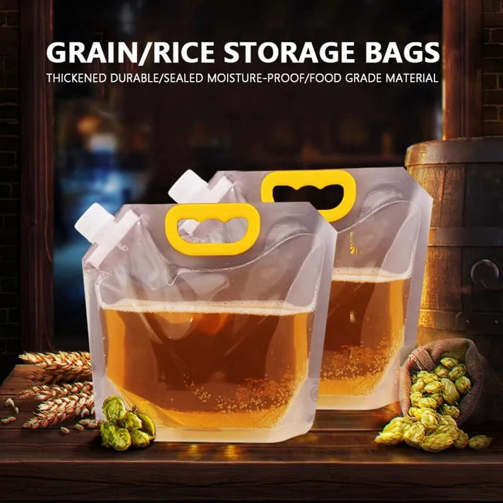 Bolsas herméticas de silicona transparente para cocinar al vacío, congelar y mantener alimentos frescos.