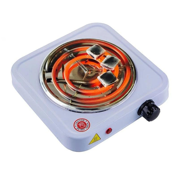 Electrodoméstico cocina eléctrica de un quemador. Diseño moderno y compacto para soluciones de cocina prácticas y portátiles.