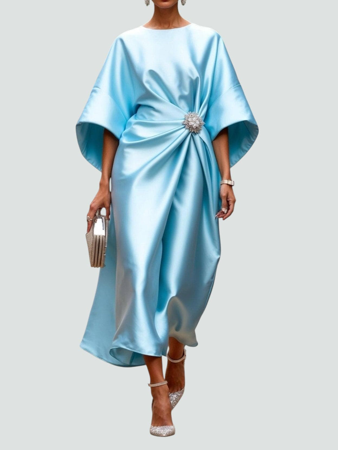 Vestido elegante de mujer para verano. Estilo sofisticado perfecto para fiestas, eventos diurnos y noches especiales.