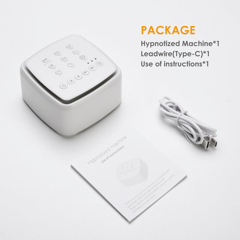 Máquina de sonido CalmWave con 9 modos, ruido blanco puro para un sueño profundo y relajación en casa o viaje.