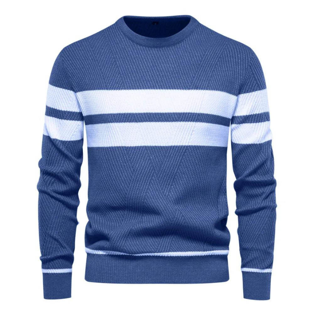 Jersey trenzado para hombre. Combina confort y estilo cálido y moderno para el día a día y oficina.