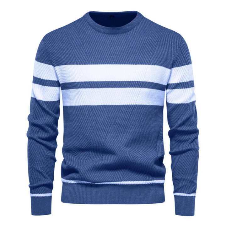 Jersey trenzado para hombre. Combina confort y estilo cálido y moderno para el día a día y oficina.