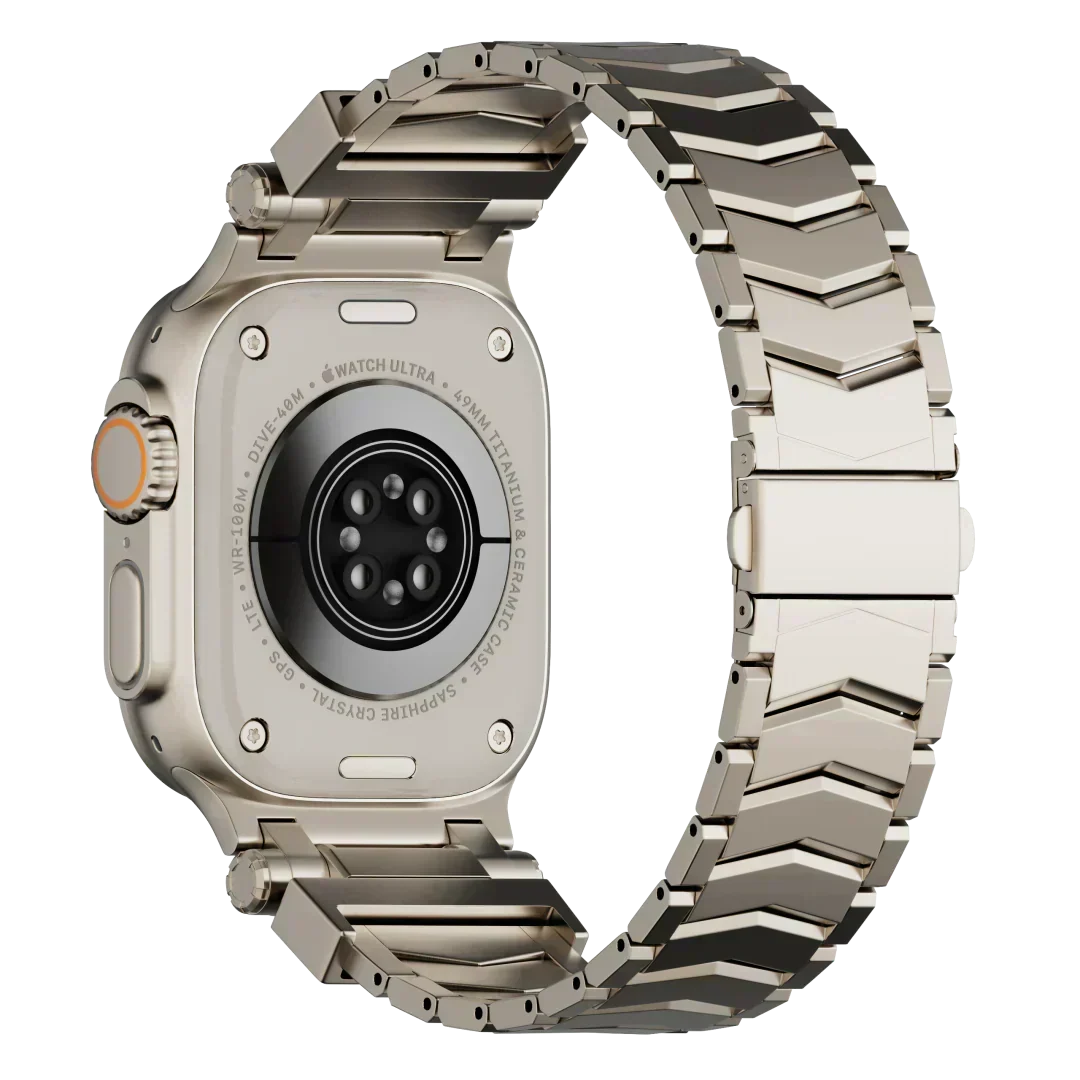 Correa de titanio unisex para reloj, accesorio ligero y elegante.