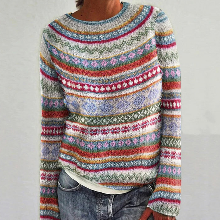 Jersey cálido de manga larga para mujer, suave y multicolor. Ideal para invierno, casual y elegante, incluye tallas grandes.