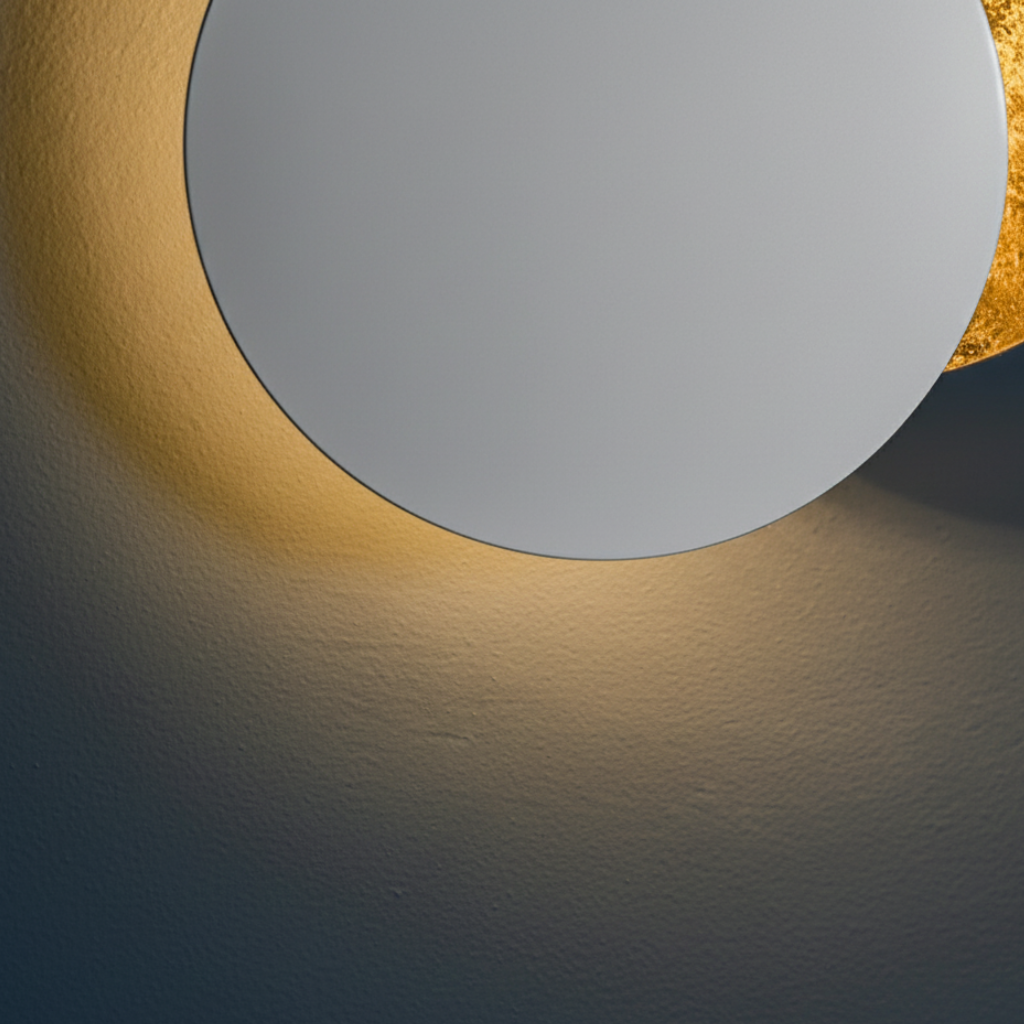 Aplique LED giratorio 360°, estilo minimalista para una luz cálida en cualquier habitación.