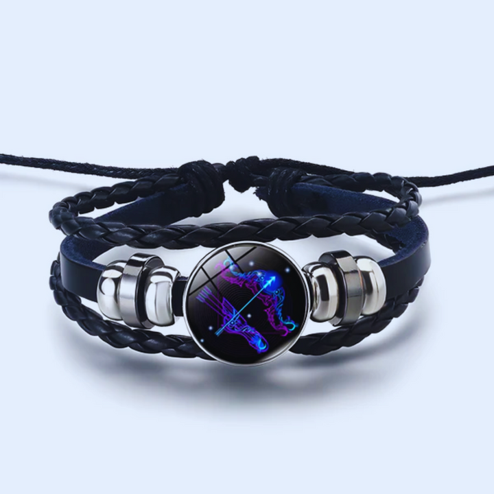 Pulsera unisex con diseño de signo zodiacal, accesorio de moda y bienestar.