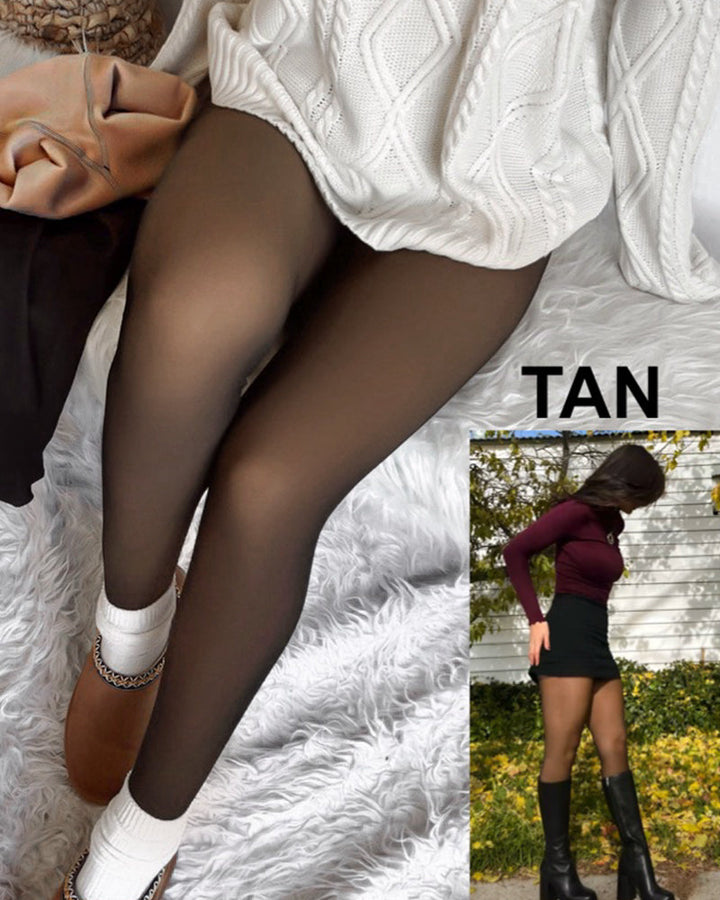 Medias para mujer, efecto translúcido. Piernas cálidas y moldeadas con máximo confort.