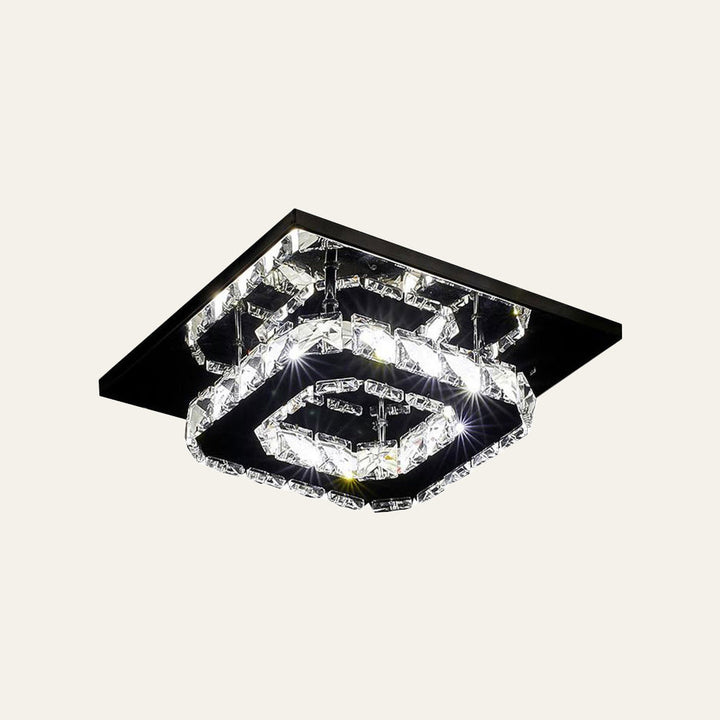 Lámpara de techo LED de cristal de alta calidad, diseño moderno y duradero para tu sala.