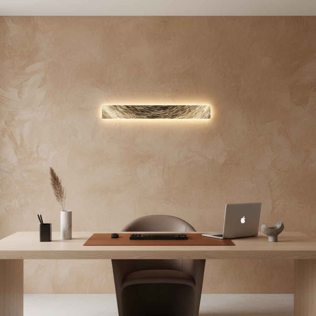 Aplique LED de pared Lunare. Lámpara versátil para cualquier estancia, aportando lujo y un ambiente cálido.