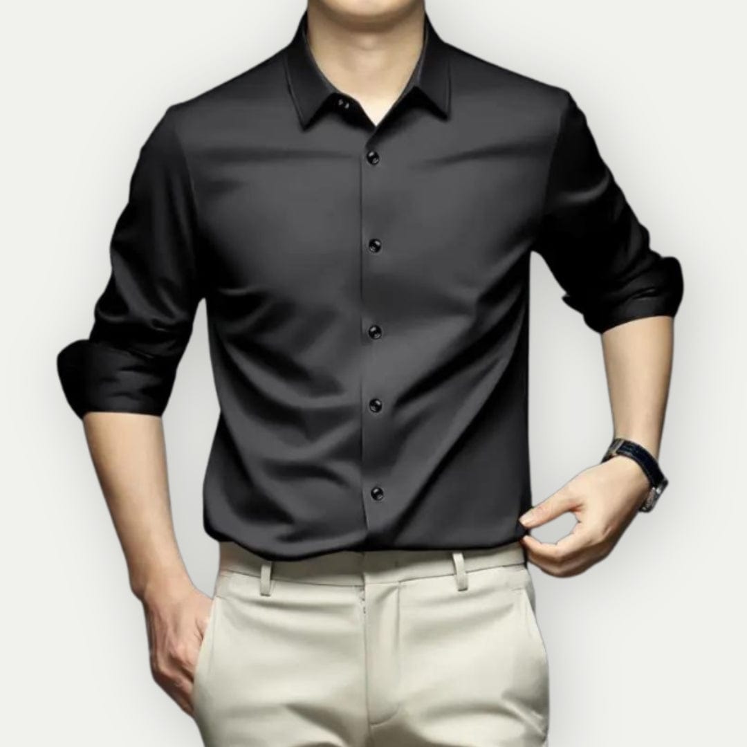 Camisa para hombre que no se arruga ni necesita plancha, ropa formal para un estilo impecable.