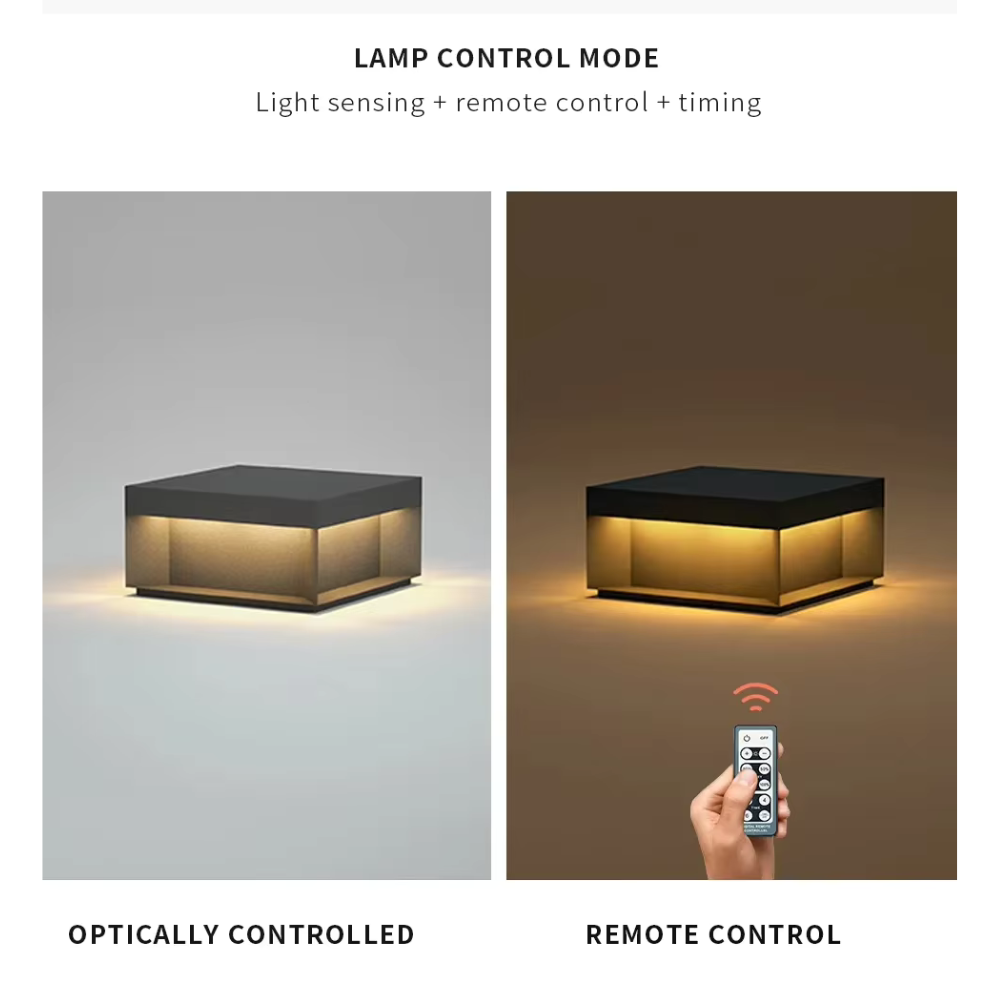 Luz LED exterior con eficiencia energética. Foco de jardín impermeable IP65 para caminos.