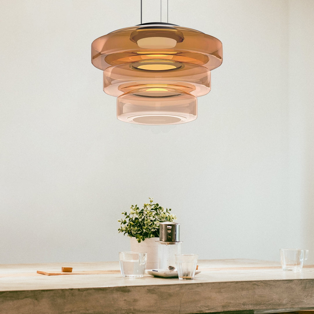 Lámpara colgante regulable, estilo Bauhaus, perfecta para decoración nórdica.