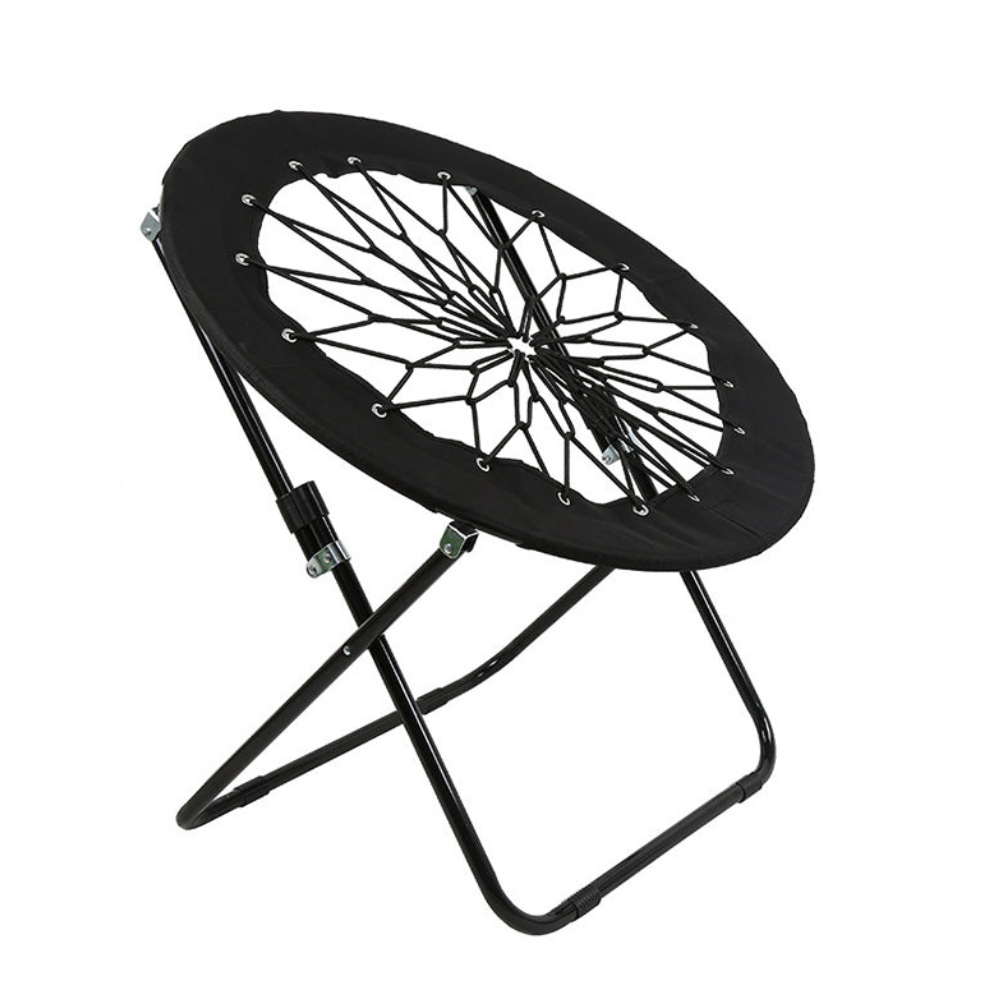 Silla de camping de nailon y acero, plegable, ligera y resistente para exterior.