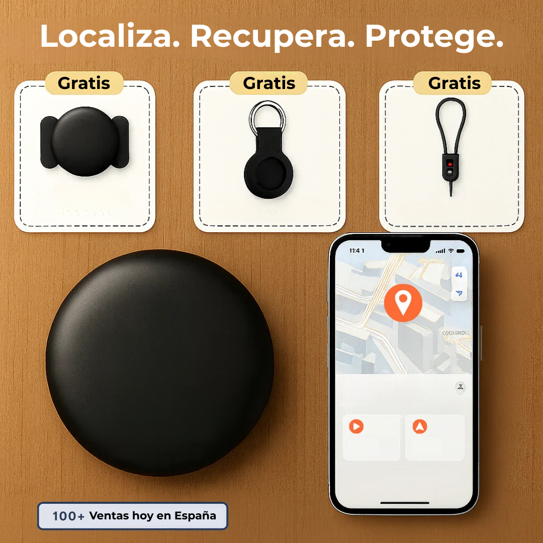 Rastreador GPS para coche y moto, compatible con iOS y Android, sin cuotas mensuales ni suscripción.