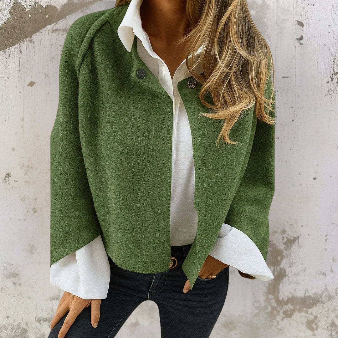 Chaqueta corta de mujer, diseño versátil y moderno. Ideal para primavera y otoño, estilo casual chic.
