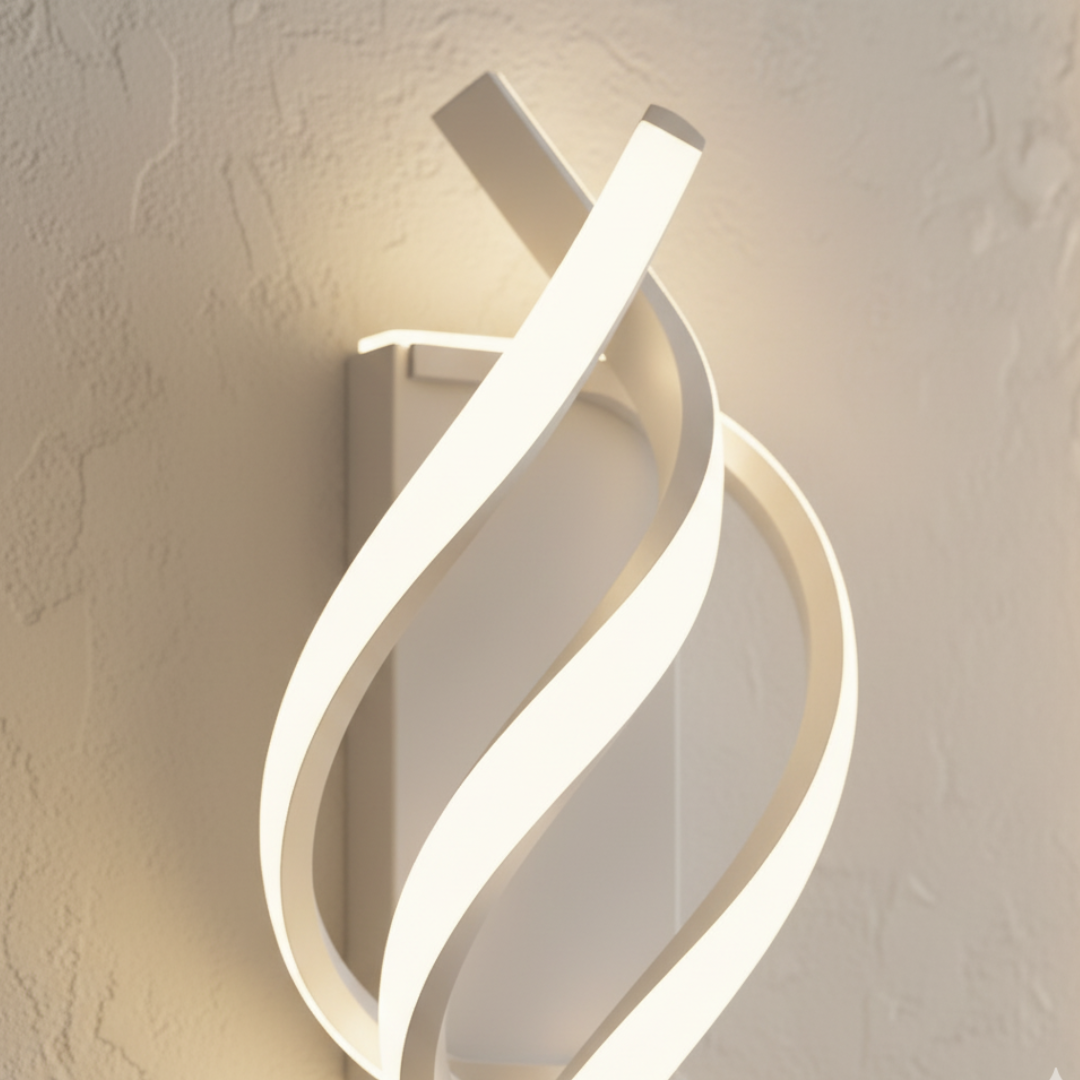 Lámpara de pared LED minimalista, eficiencia energética y diseño elegante para cualquier hogar.