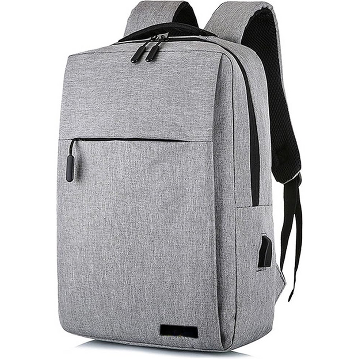 Mochila de seguridad antirrobo negra con RFID para proteger tus pertenencias en viajes y uso diario.