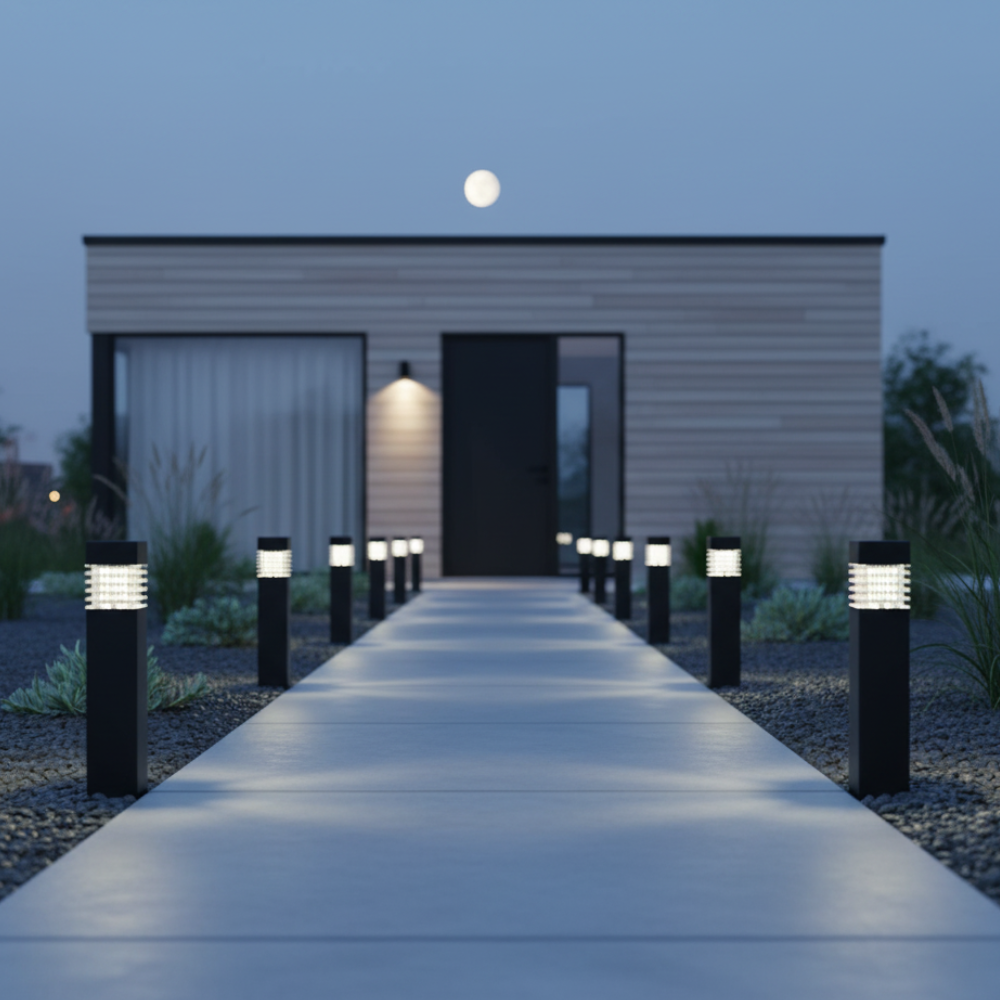 Luces solares LED de exterior. Ecológicas, para jardín y patio, fácil instalación.