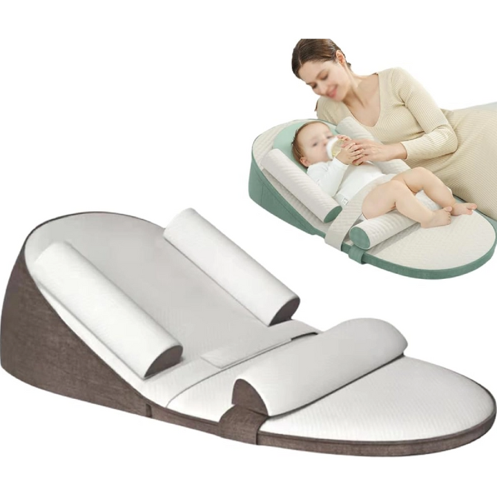 Almohada cuña antirreflujo para bebé, ideal para sueño seguro y cómodo del recién nacido. Evita reflujo.
