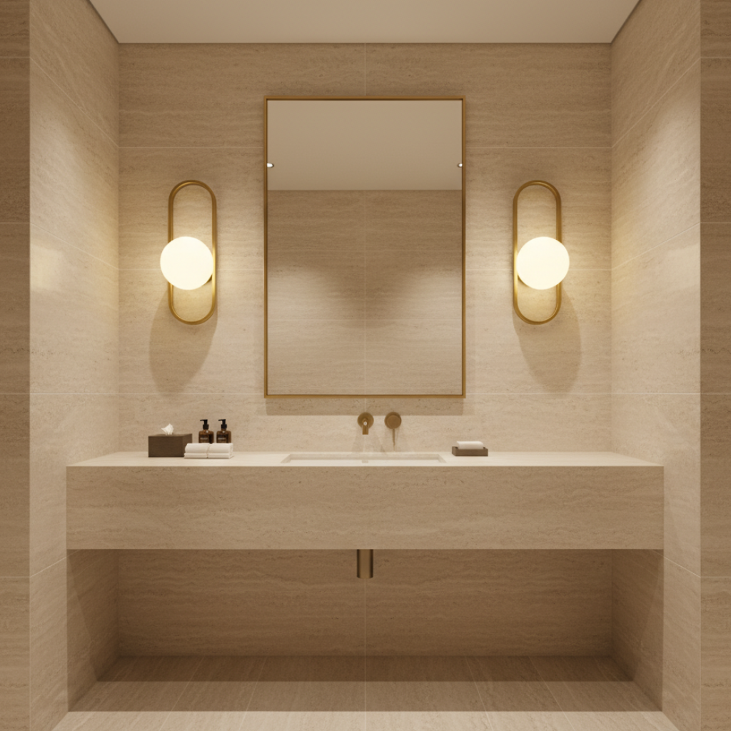 Aplique de pared de cristal moderno. Diseño LED para una iluminación interior sofisticada.