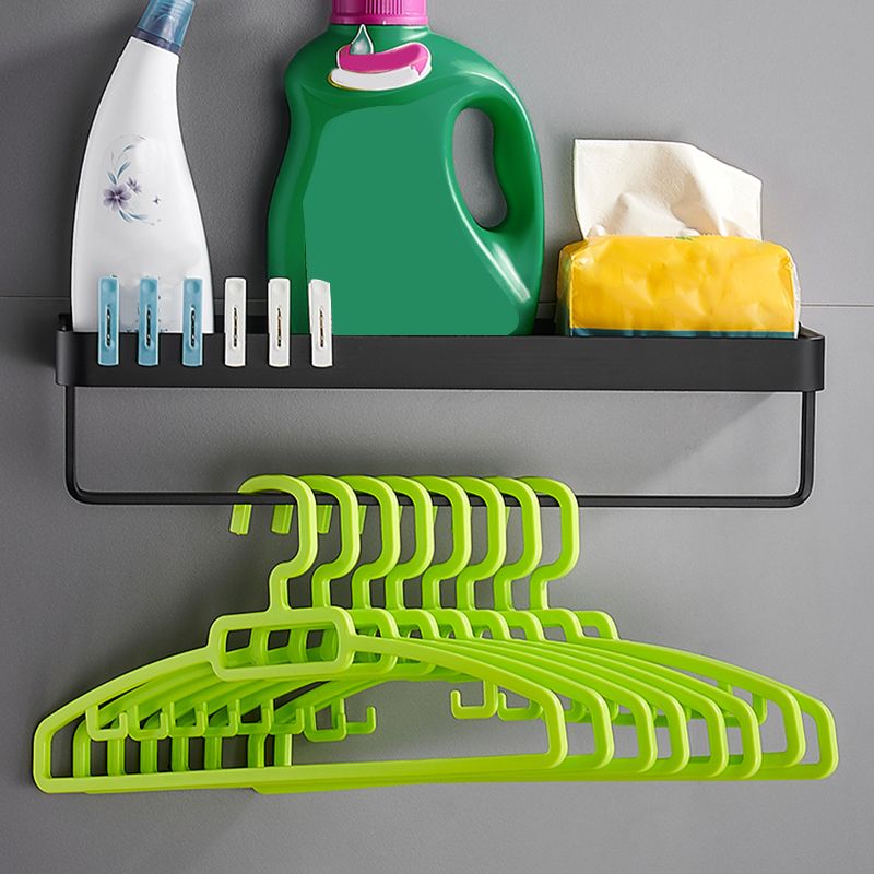Decora tu baño con este estante moderno negro mate, ideal para artículos de tocador.