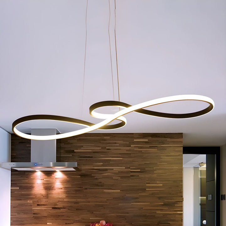 Lámpara de techo colgante LED, con un diseño moderno que complementa la decoración nórdica y minimalista.