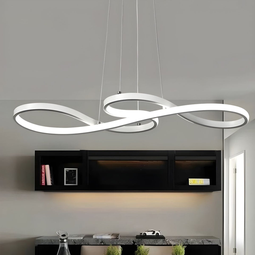 Luminaria interior LED de bajo consumo, estilo moderno y diseño nórdico para ambientes contemporáneos.