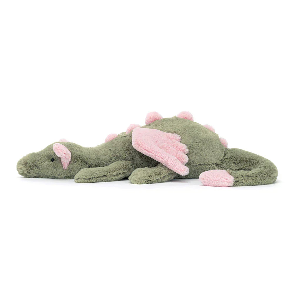 Dragón de peluche extra suave y tierno. Compañero de abrazos perfecto y decoración infantil mágica.